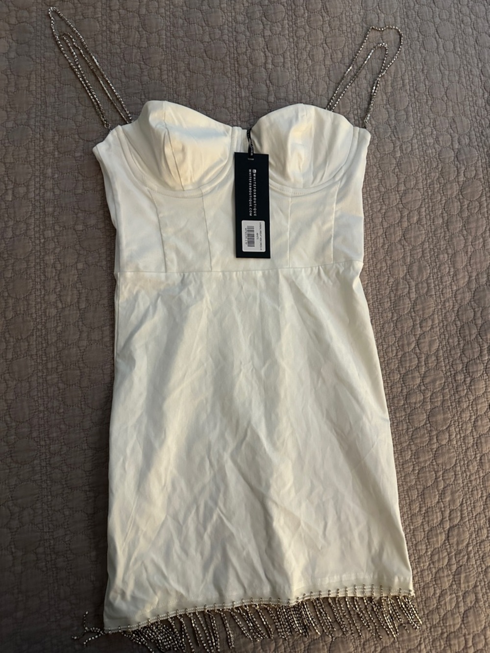 White Fox Shining Bright Mini Dress